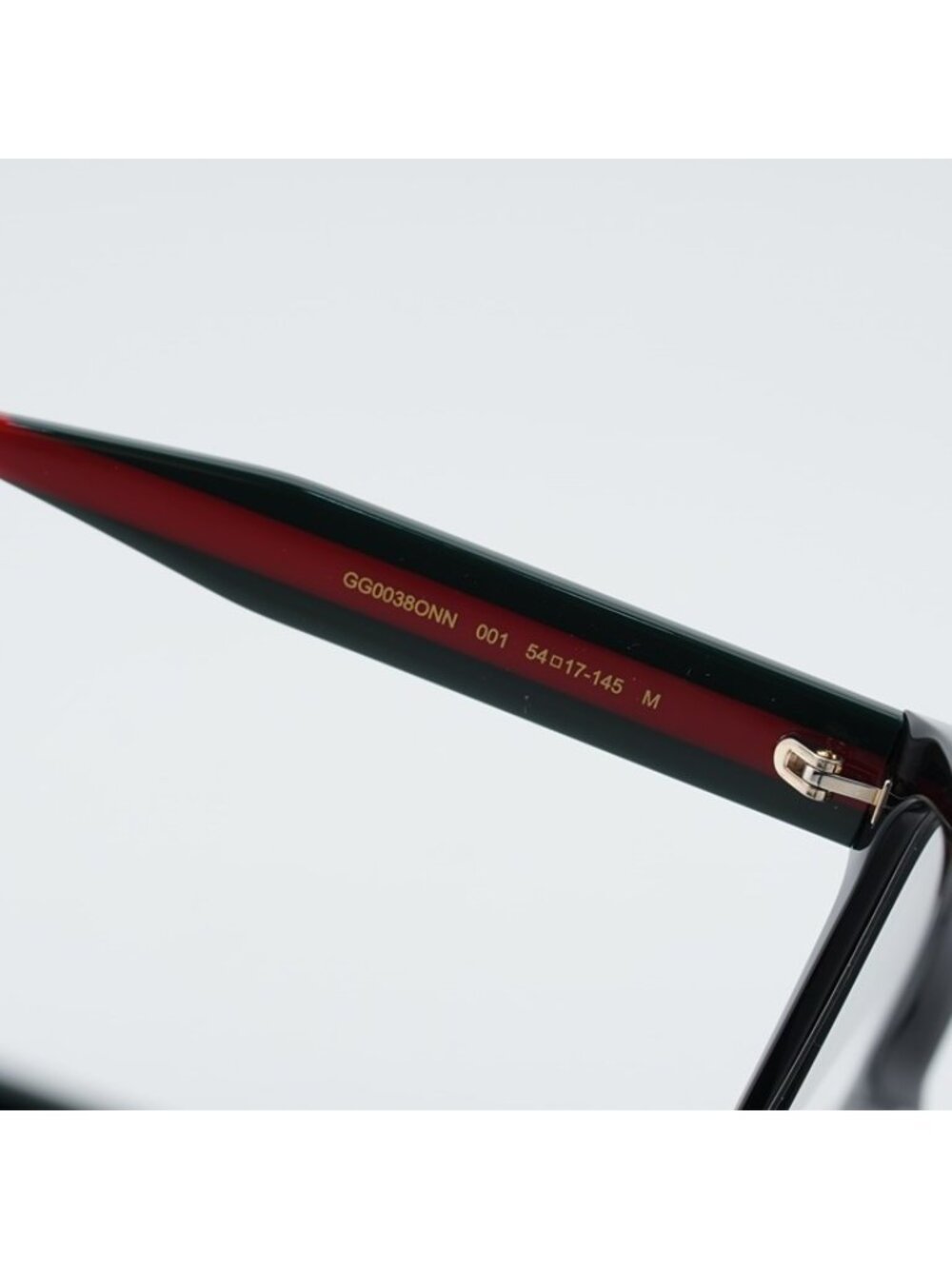 Gucci GG0038ONN 001 Eyeglasses Black 54mm Square Frame - Picture 8 of 12